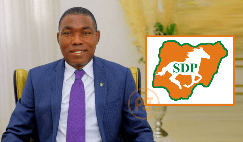 Adewole Adebayo and SDP logo 1